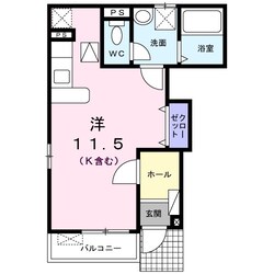 野崎駅 徒歩18分 1階の物件間取画像